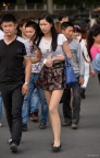 高个女子的肉丝长腿 [丝工坊]